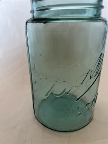 Blaue Kugel 3l Pint Einmachglas 5" Vintage Antik A Blasen - Bild 2 von 12
