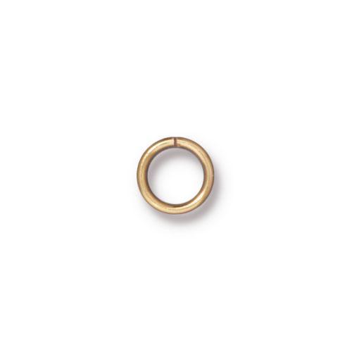 TierraCast - (32) Gold Plated Jump Rings, 19 gauge, 8mm outer, 6mm inner - Picture 1 of 3