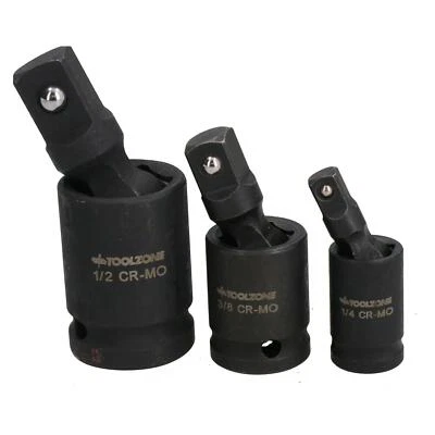 AB TOOLS 1/4"dr 3/8"dr & 1/2"dr Drive Impact Universal Joint UJ Wobble Socket Extension