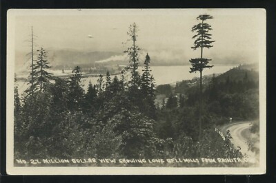OR Rainier RPPC c.1930 MILLION DOLLAR VIEW of LONG BELL MILLS & LONG VIEW No.27