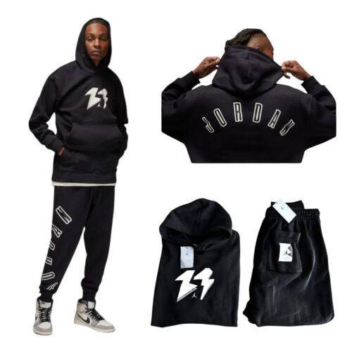 Air Jordan Mens Size 3XL Sweatsuit 2 Piece Matching Tracksuit Spellout Logo NWT