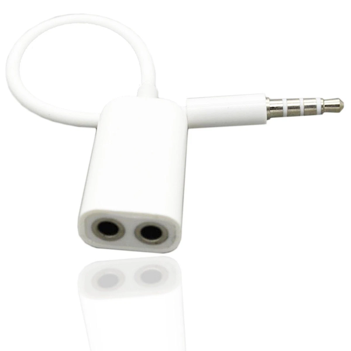 Dual Headphone Jack Adaptor Splitter For iPad 2 3 4 5 Air iPhone