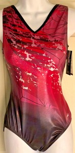 GK-ELITE-TANK-LEOTARD-ADULT-LARGE-HYPER-PRINT-PINK-GYMNASTS-DANCE-AL-WAS-49-99