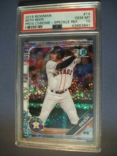 SETH BEER 2019 Bowman Chrome Prospects Speckle Refractor #14 PSA GEM MINT 10