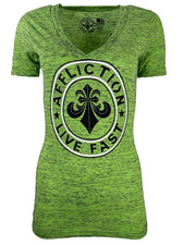 Affliction Women's T-shirt Devious Biker Tattoo