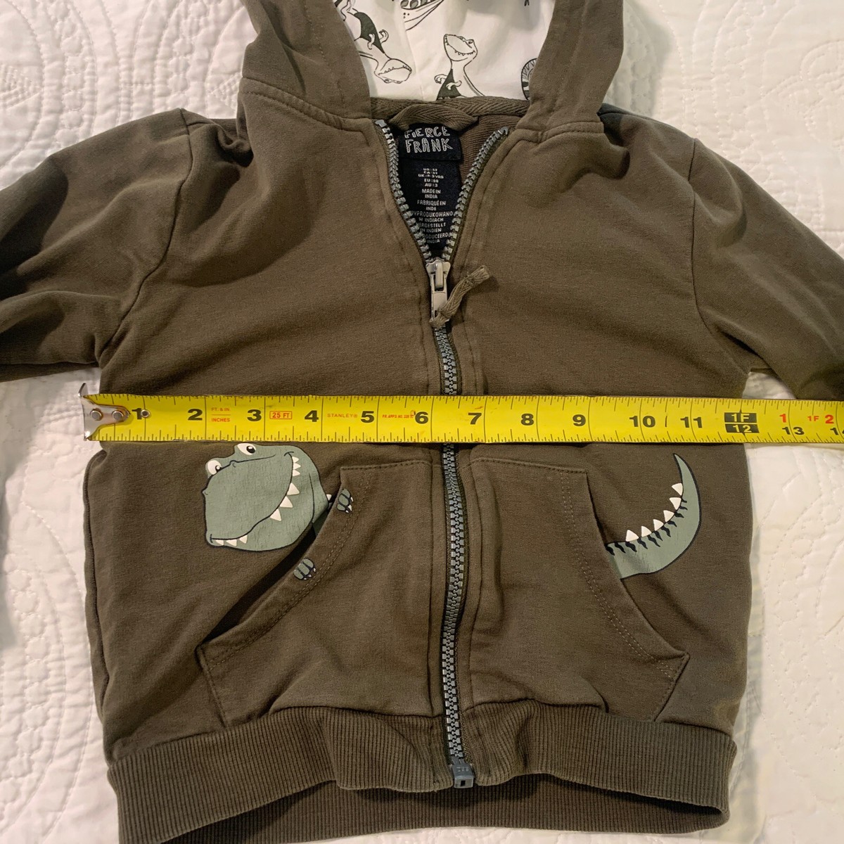 【WV PROJECT】Hide Dino Hoodie Kawaii Green Dinosaur Harajuku Hoodie - Limited Edition