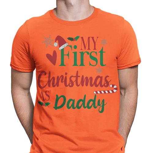My First Christmas as Daddy T-Shirt für Männer - Neu Papa Weihnachtsgeschenk #MC - Bild 21 von 31