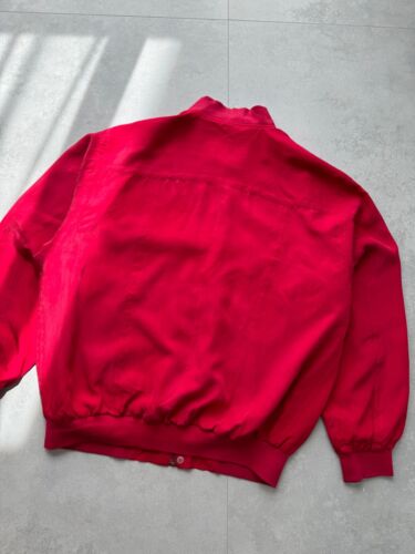 Men's Vintage PAUL & SHARK 100% Pure Silk Bomber Jacket 90s RARE Size L - Picture 12 of 12