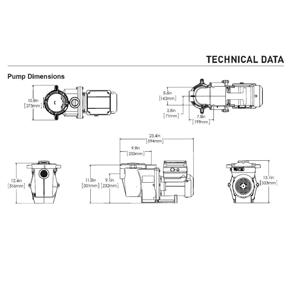 Pentair IntelliFlo 2 VSF PUMP 011056-AU VARIABLE SPEED POOL PUMP | eBay ...