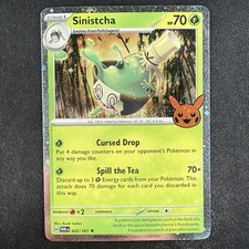 Pokemon TCG Sinistcha 022/167 Trick or Trade 2024 Cosmos Holo Rare Card