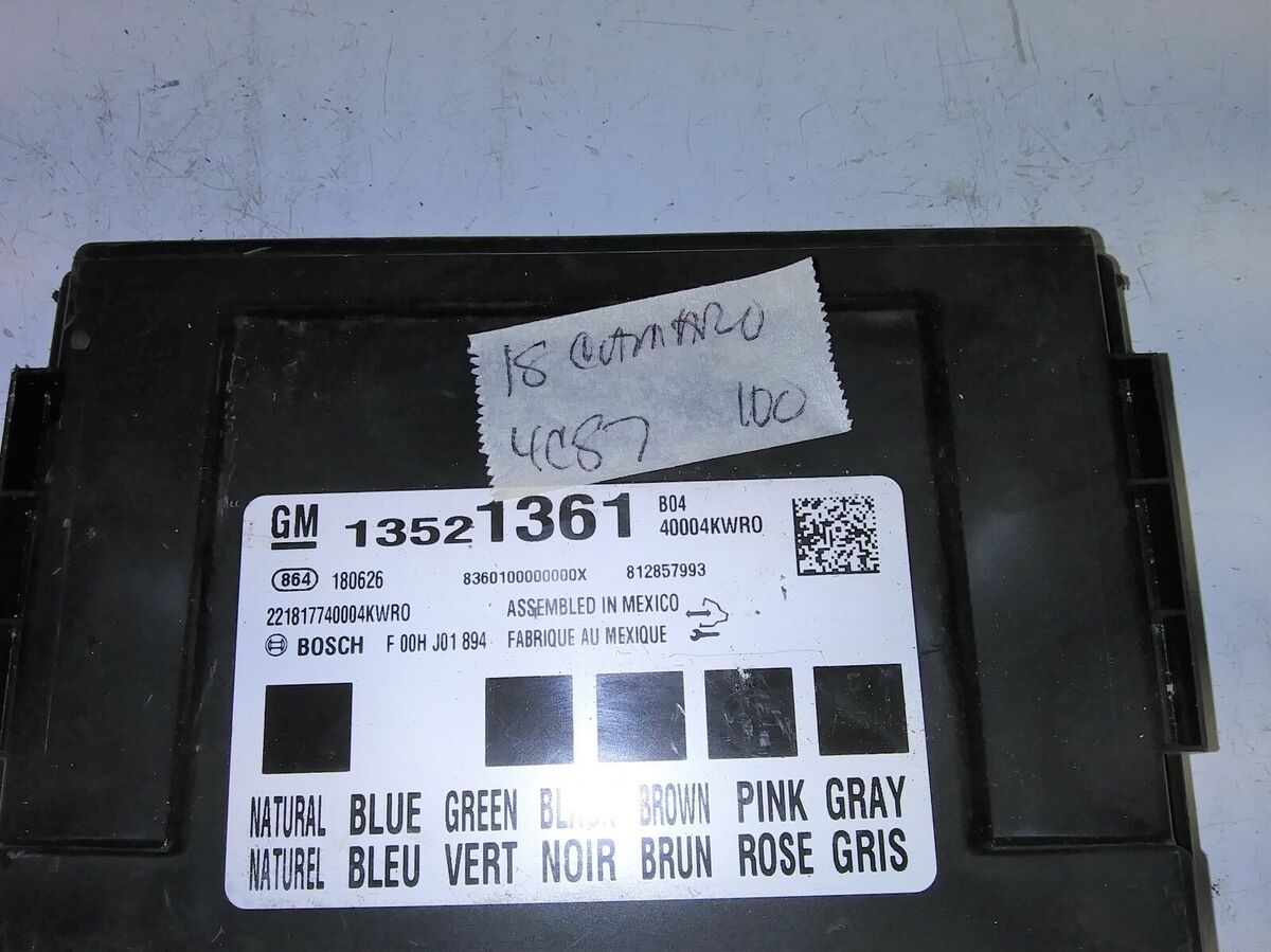 13521361 Chevy Camaro 2018 bcm body control module | eBay 13521361 Chevy Camaro 2018 bcm body control module | eBay