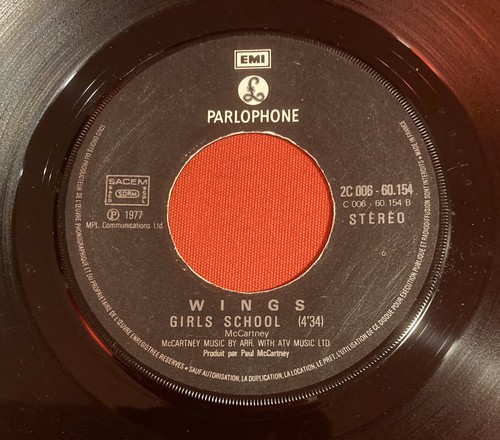 Wings Mull of Kintyre Girls School 2C00660154 VG+ Vinyl 45T SP - Picture 3 of 4