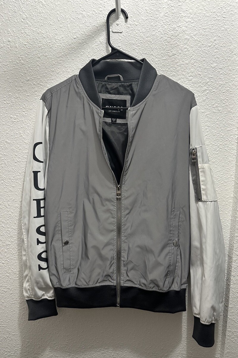 Guess Los Angeles Reflective Bomber Jacket Men’s Small