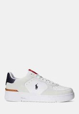 SCARPE € 159,00-30% SNEAKERS UOMO POLO RALPH LAUREN MASTERS BIANCO/BLU P/E 25