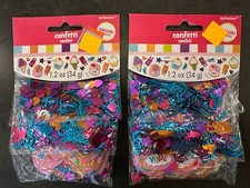 NEW SEALED BAGS - AMSCAN Party Confetti Cupcakes 1.2oz packs -- Lot of 2!!