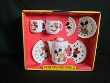 Juego de vajilla Walt Disney para dos Mickey y Minnie enamorados niño plástico.