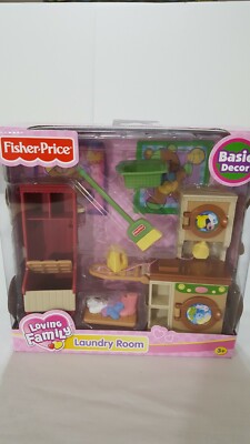 Fisher Price Loving Family Twin Time Laundry Room 2006 NEW