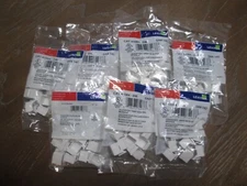 70  LEVITON White Quickport Snap in Blank Inserts -  41084-BW