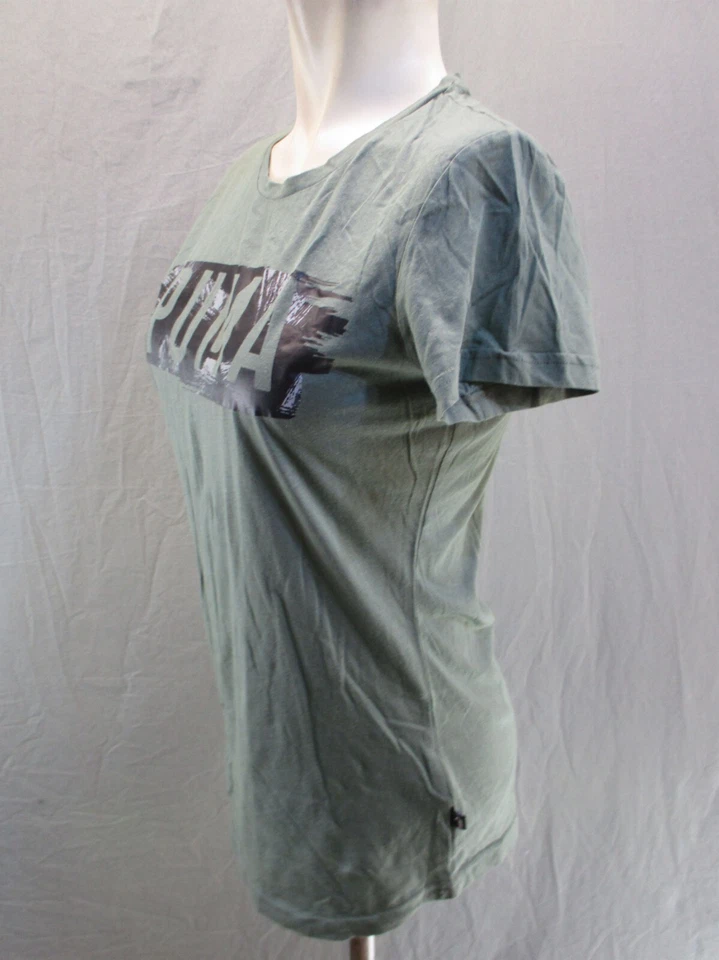 Camiseta deportiva Puma talla M para mujer verde manga corta algodón 5BL-382 Foto 3 de 4