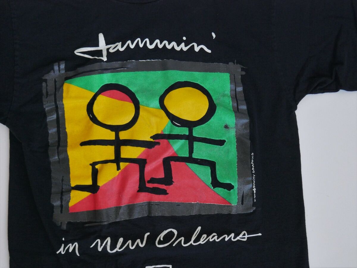 Vintage New Orleans 90s Black T-Shirt French Quarter L Single Gravity  Graphics