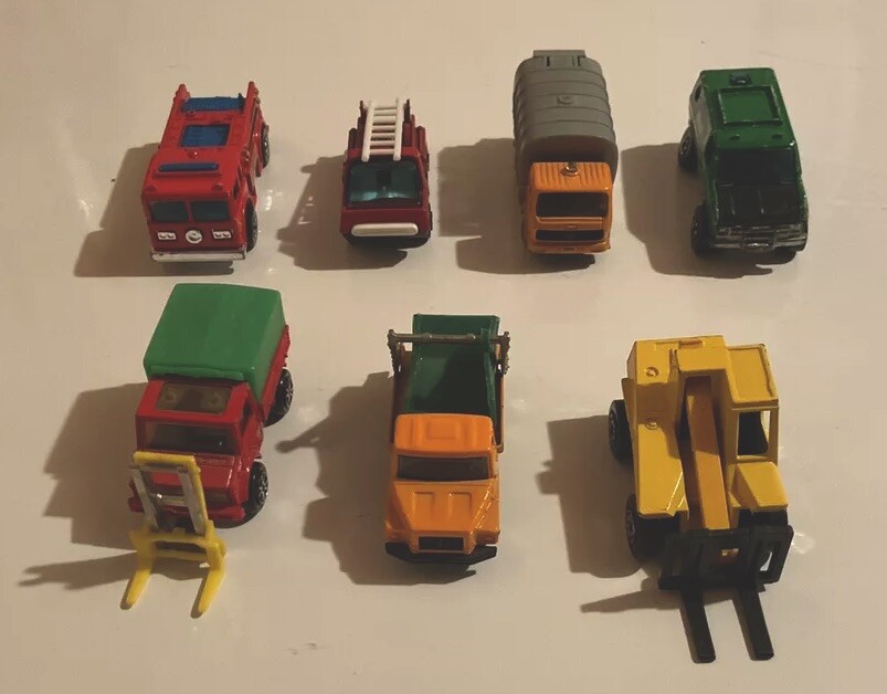 Assorted Mini Diecast Fire Engine and Truck Collection Sold as One Lot
