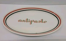 VTG Antipasta Dish Italian La Primula Handpainted In Italy Roma Inc Brooklyn NY