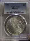 1921 US Morgan Silver Dollar $1 PCGS MS63