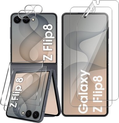6in1 Schutzglas ( Display + Kamera ) für Samsung Galaxy Z Flip 8 5G Panzerfolie