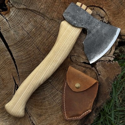 Wood Carving Ax. Carbon 52100 Sharp Blade, Ash Handle. Spoons, Bowls Carving Axe