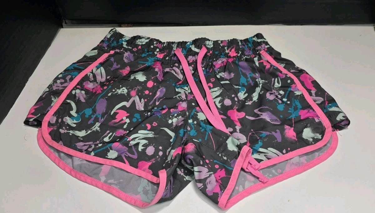 Girls justice lace up sport shorts size 10 new red with