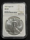 2022 $1 American Silver Eagle NGC MS69 Brown Label!!!!!! One day Sale!!!