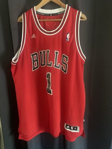 CHICAGO BULLS NBA SWINGMAN JERSEY 2011 MVP DERRICK ROSE #1 ADIDAS LENGTH+2- XL