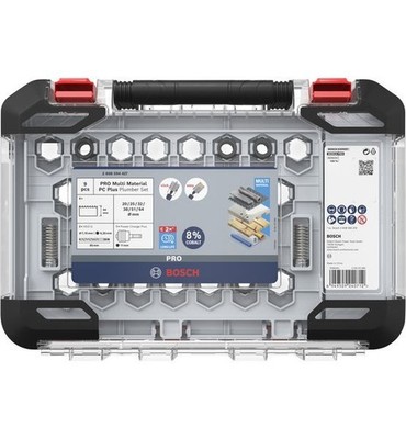 Bosch PRO Multi Material PC Plus Lochsägen-Set, 20-38, 64 mm, 9-tlg.