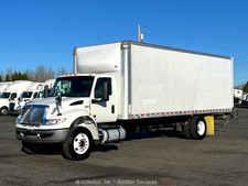 2022 International MV607 26' Box Truck Delivery Van Liftgate Cummins A/T bidadoo
