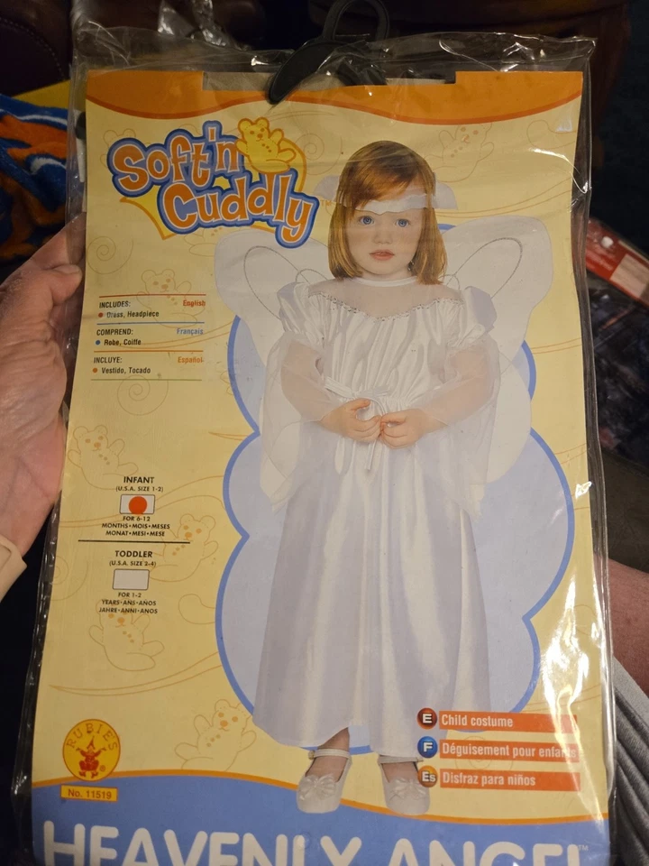 Disfraz de Ángel Celestial Infantil Bebé Niña 6 a 12 Meses Foto 2 de 4