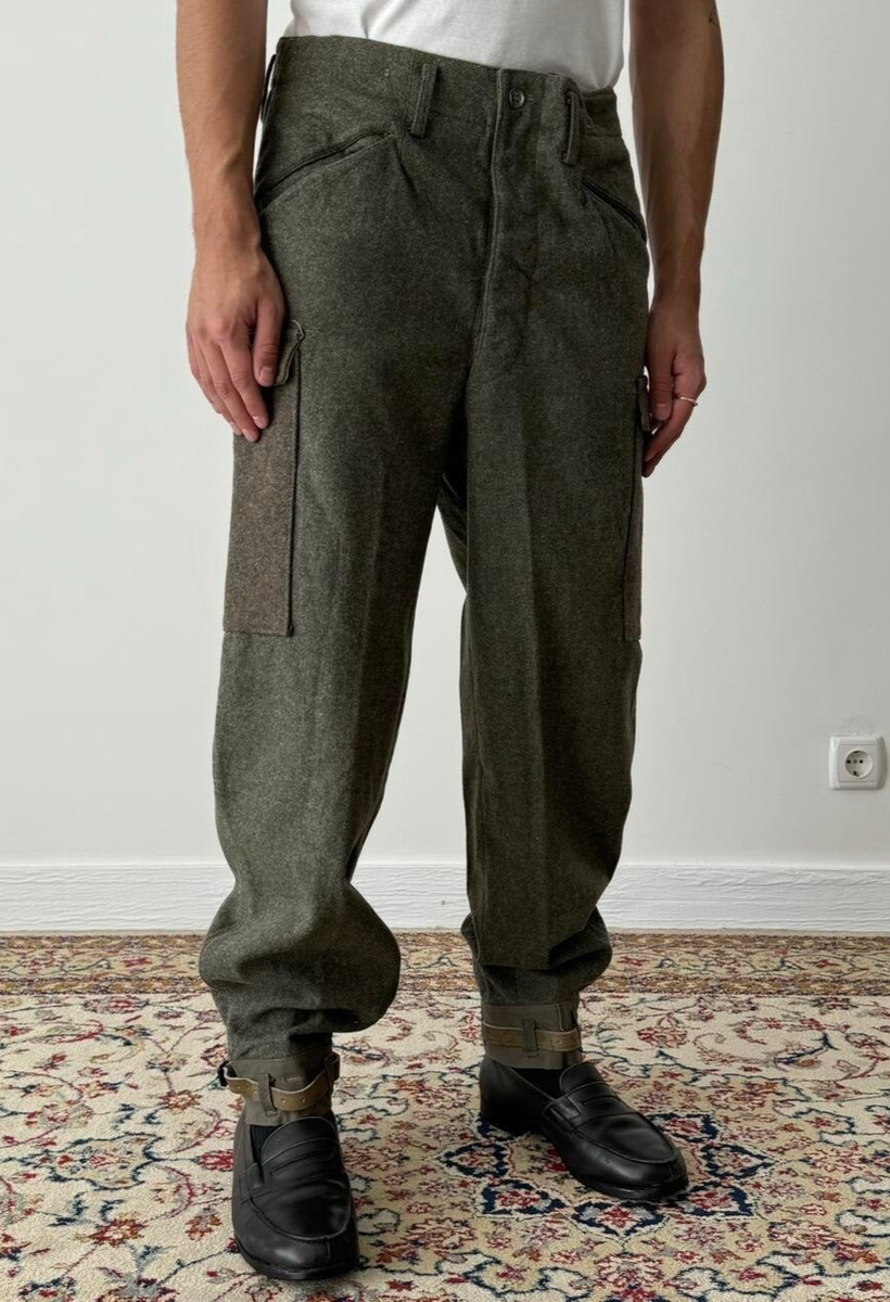 WWII M/1939 M/1958 Swedish Army Military Wool Winter Field Pants