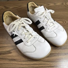 Koel Ilo Men’s Leather Barefoot Sneaker Handmade Black And White Size 42 $165