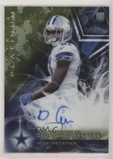 2015 Topps Platinum Rookies STS Refractor 7/10 Deontay Greenberry Auto fm0