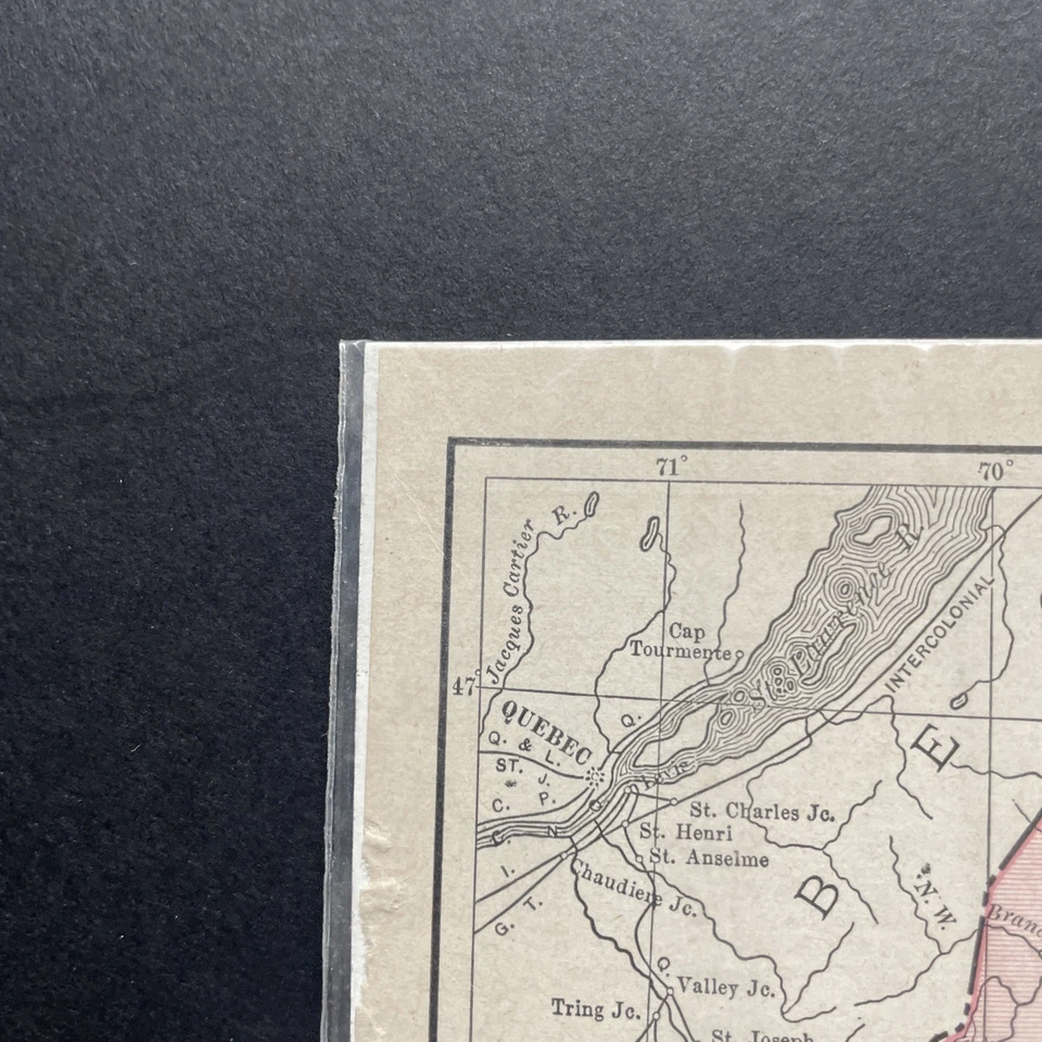 1916 Maine Vintage Map - 6 in x 7 in - Rand McNallys Dollar Atlas Of The World - Image 2 of 4