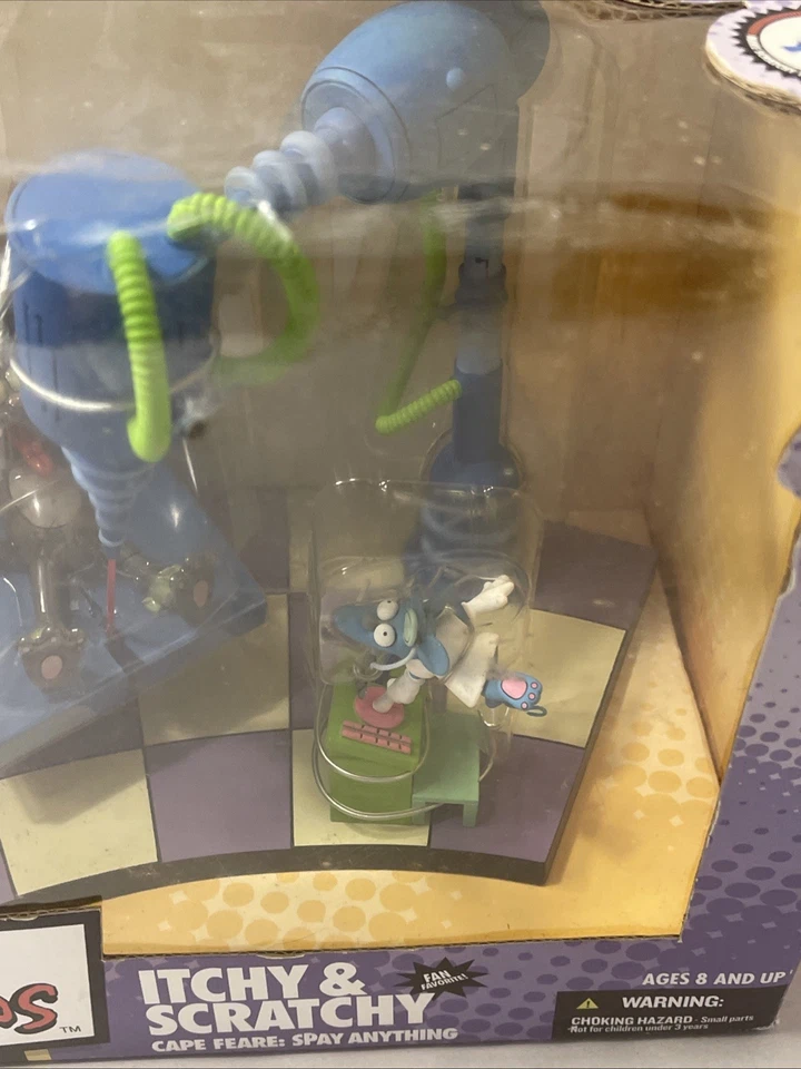 Los Simpson Itchy & Scratchy Cape Fear Spay Anything Set Nuevo Nuevos Juguetes McFarlane Foto 4 de 4