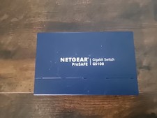 NETGEAR PROSAFE 8-PORT GIGABIT ETHERNET SWITCH GS108  with  AC ADAPTER