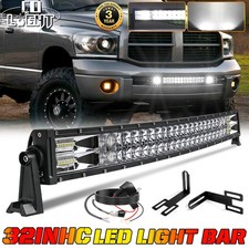 32 Led Light Bar Combo Bumper Mounts Wiring For Dodge Ram 2500 3500 2003-2019