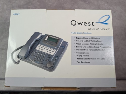 Brandneu QWEST NSQ412 Qwest 4 Leitungssystem Telefon Business - Bild 2 von 4