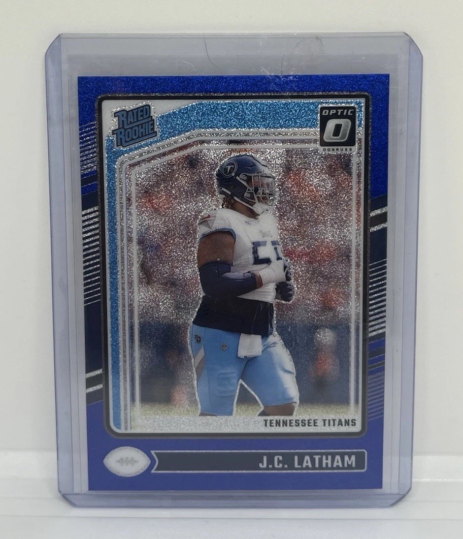 JC Latham Panini Donruss Optic #234 Blue Glitter