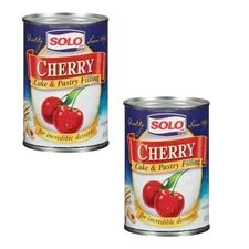 ( 2 Pack ) Solo Cherry Cake & Pastry Filling 12 Oz. Can