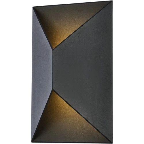 Living District LDOD4022BK Raine 11 inch Black Outdoor Wall Light - Picture 3 of 7