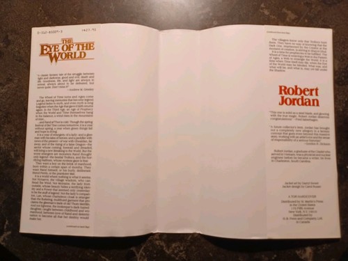 The Eye of The World - Robert Jordan (1st Edition 10th Print HC/DJ - Picture 7 of 14
