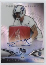 2014 Topps Platinum Auto Rookie Refractor Taylor Lewan #22 Auto 0q3