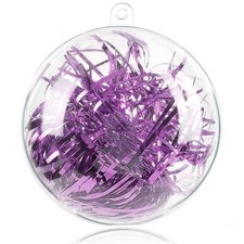 20 Pack Clear Plastic Fillable Ornaments Balls for Crafts, 1.97''/50mm Christ...