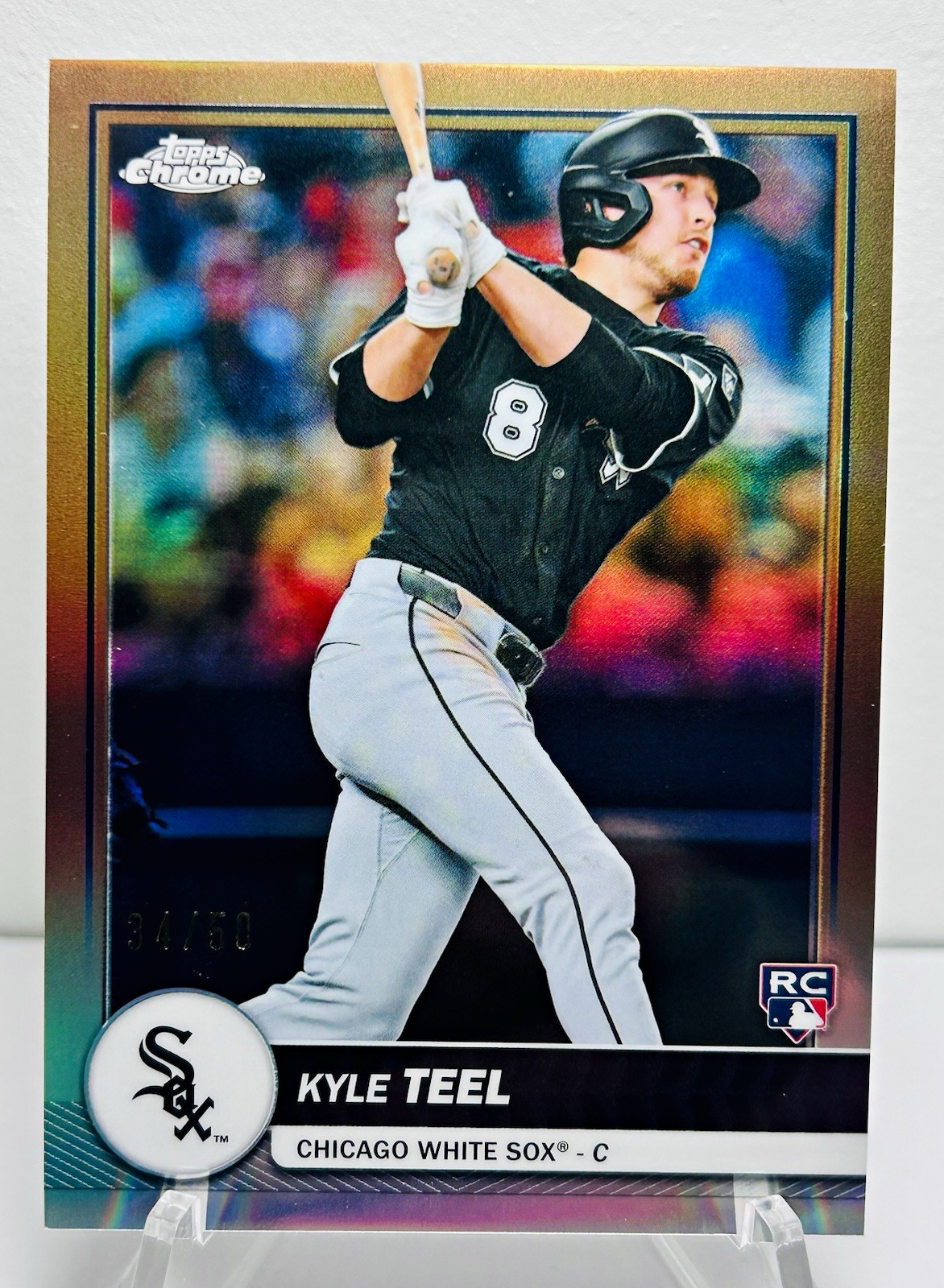 2026 Topps Chrome Kyle Teel #20 Gold Refractor 34/50 Rookie Chicago White Sox RC